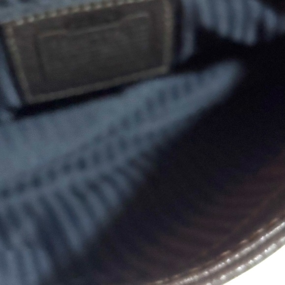 Coach vintage pebbles leather Dark Brown Leather Crossbody Bag - Picture 7 of 10